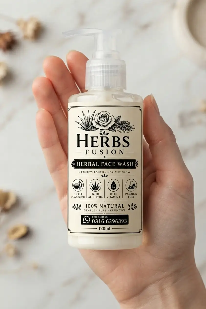 Herbs Fusion Herbal Face Wash with Aloe Vera & Vitamin E