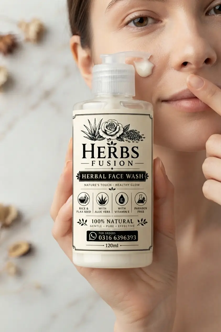 Herbs Fusion Herbal Face Wash with Aloe Vera & Vitamin E