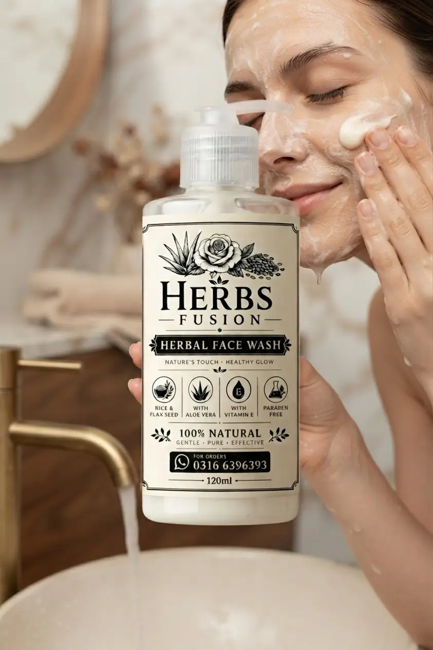 Herbs Fusion Herbal Face Wash with Aloe Vera & Vitamin E