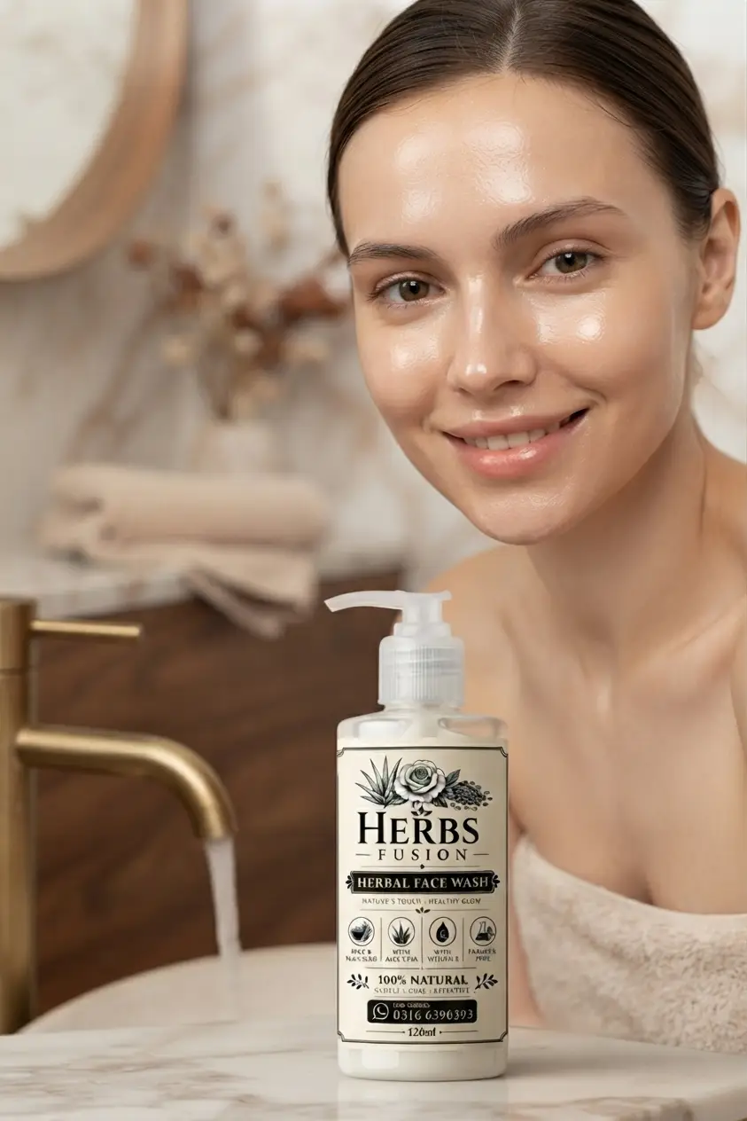 Herbs Fusion Herbal Face Wash with Aloe Vera & Vitamin E