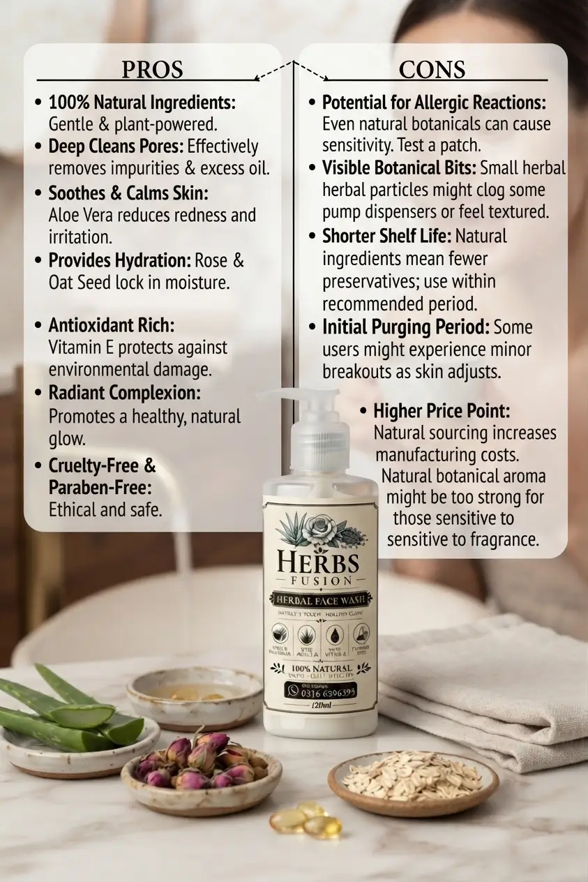 Herbs Fusion Herbal Face Wash with Aloe Vera & Vitamin E