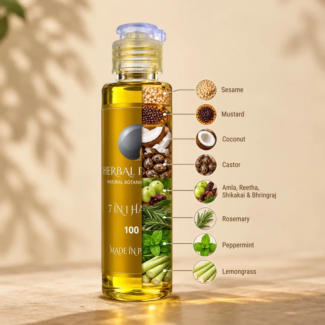 Herbal Pebbles 7 in 1 Hair Oil 100 Ml