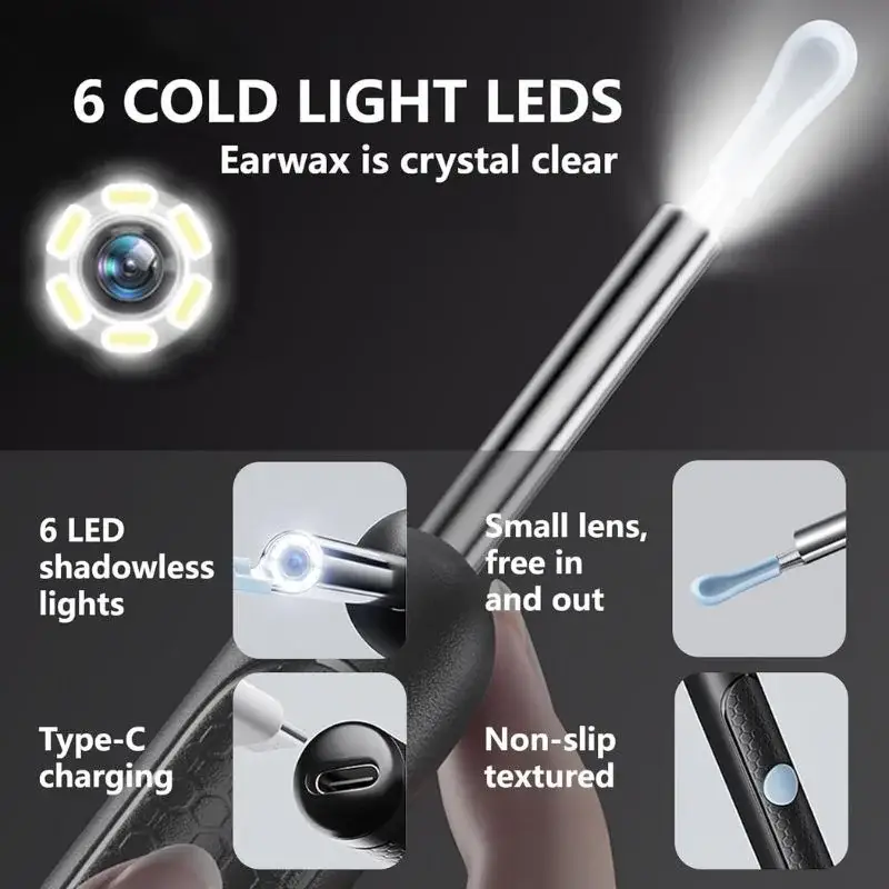 Smart Visual Ear Wax Cleaning Kit with HD Camera