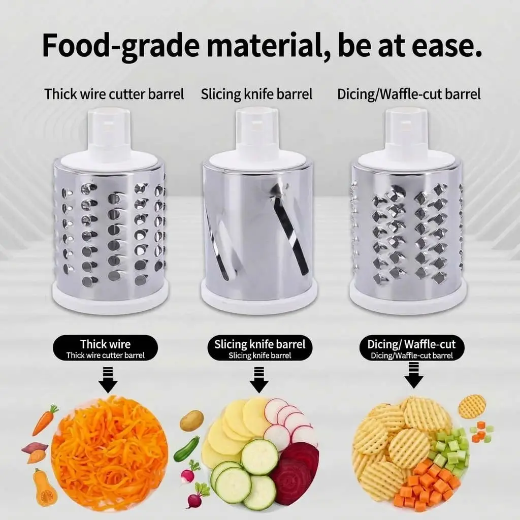 3 in 1 Manual Rotary Vegetable Cutter