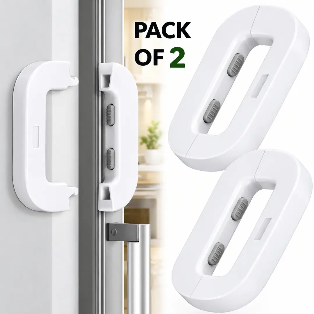 Fridge Lock Big Size Pack Of 2 (2pcs) Boxed Packaging
