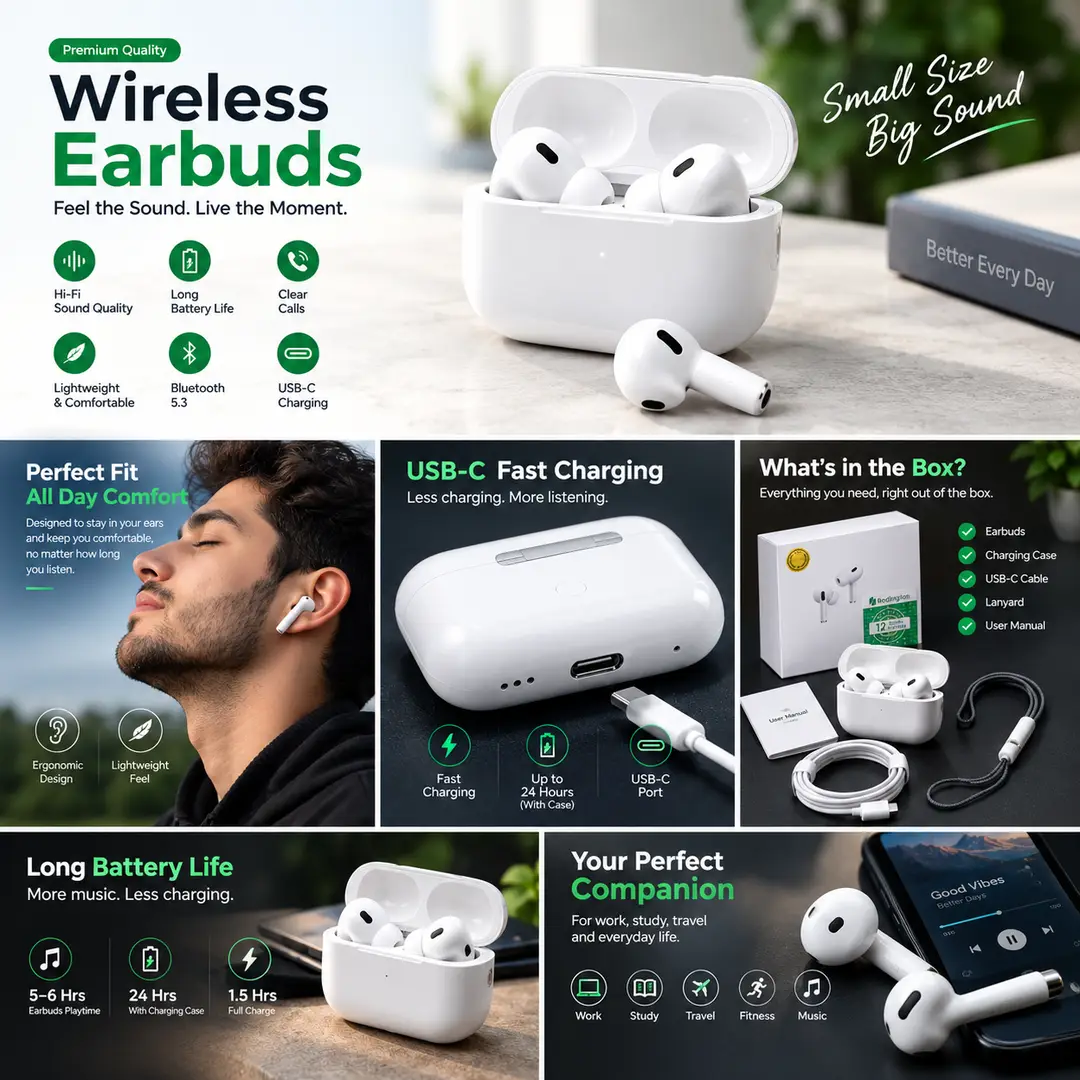 Pro 2 ANC Wireless Earbuds image 5