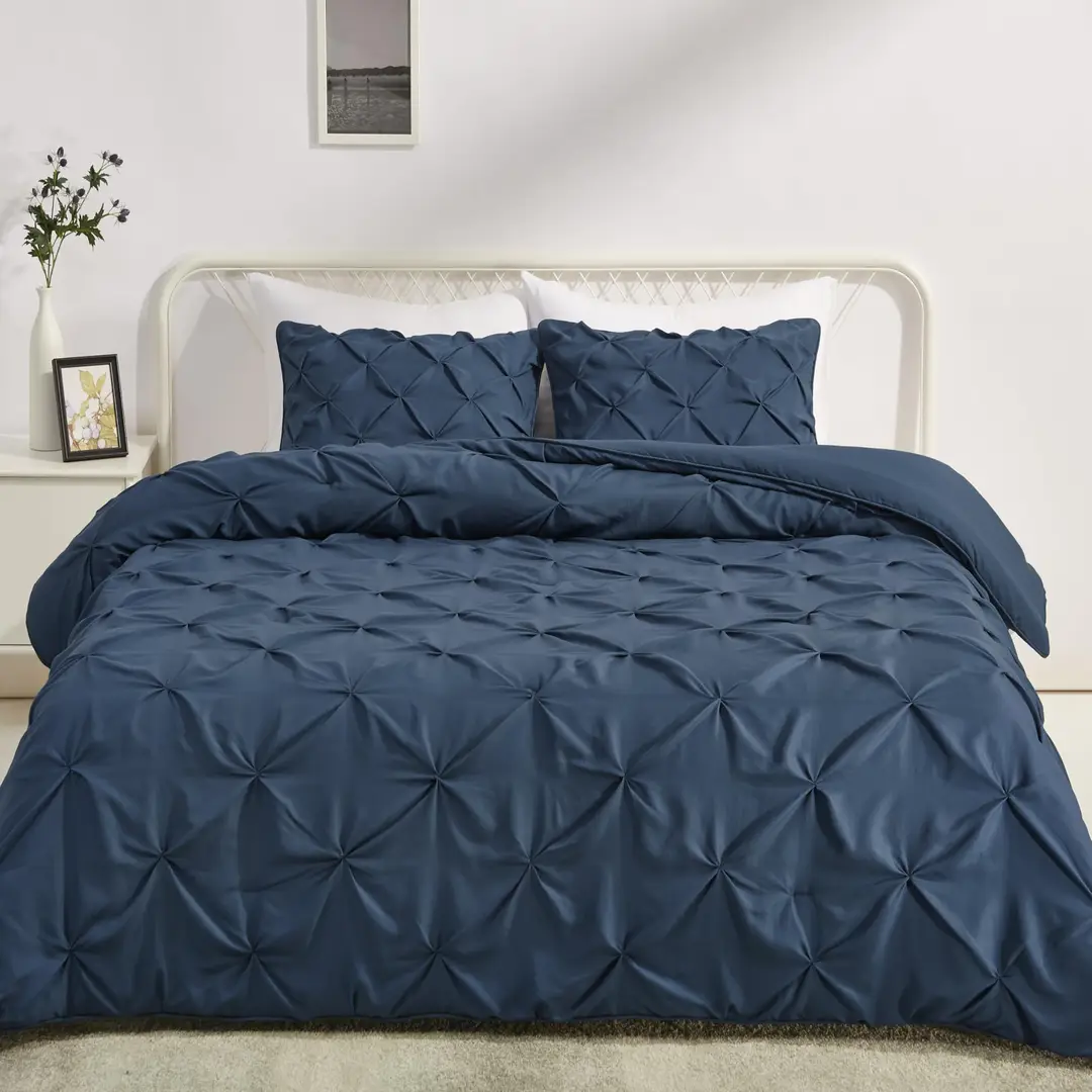 2 Pcs Crystal Cotton Embossed Razai Cover