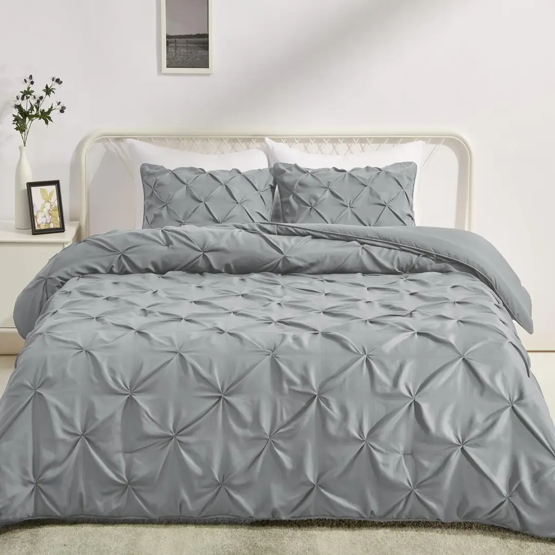2 Pcs Crystal Cotton Embossed Razai Cover
