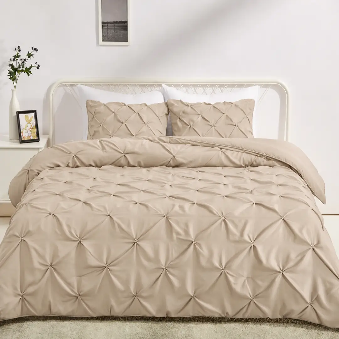 2 Pcs Crystal Cotton Embossed Razai Cover
