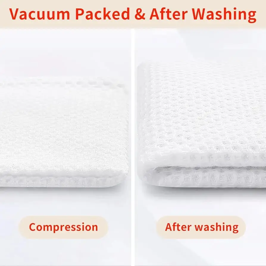 3 Pcs Cotton Blend Plain Kitchen Towel 3