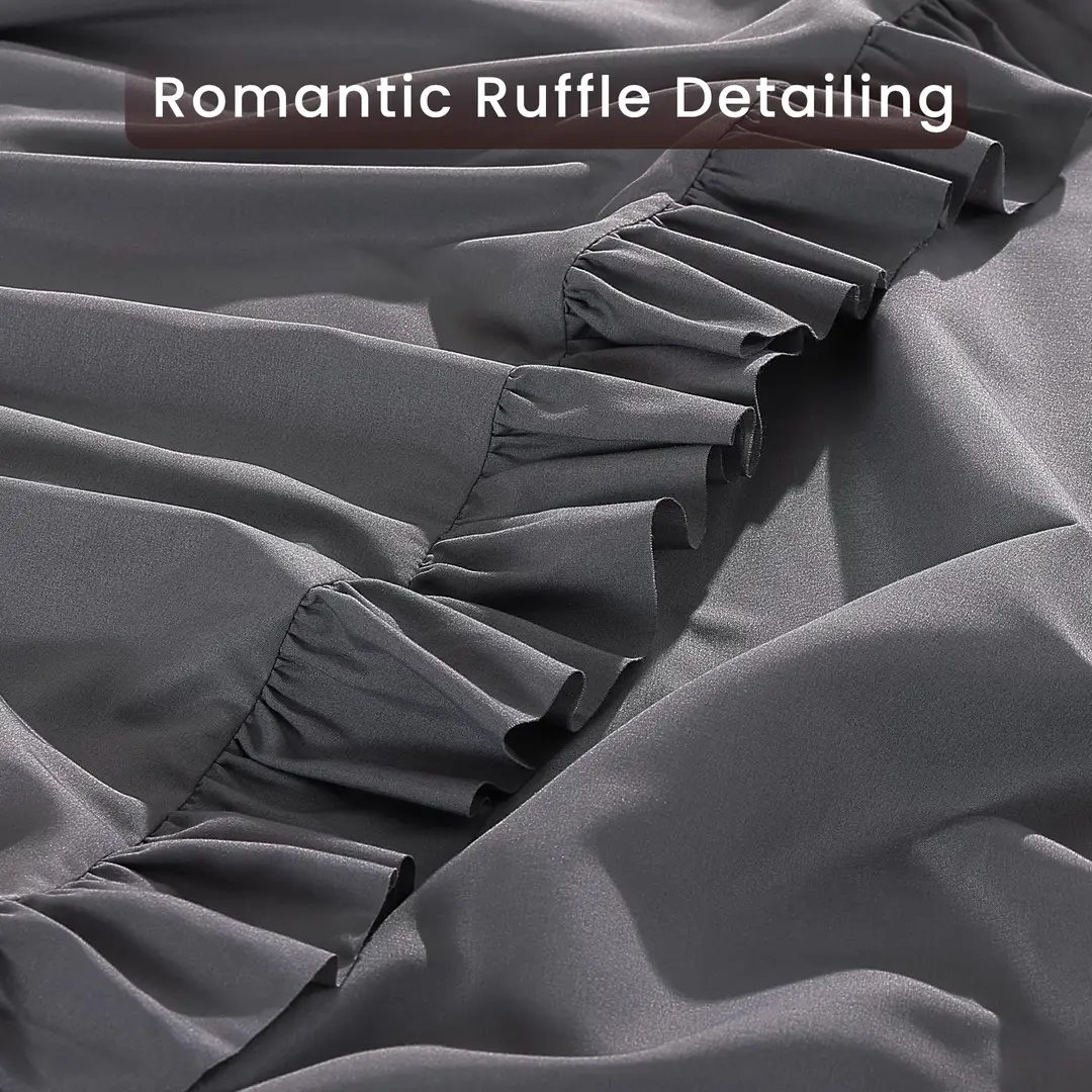 4 Pcs Crystal Cotton Plain Fitted Sheet