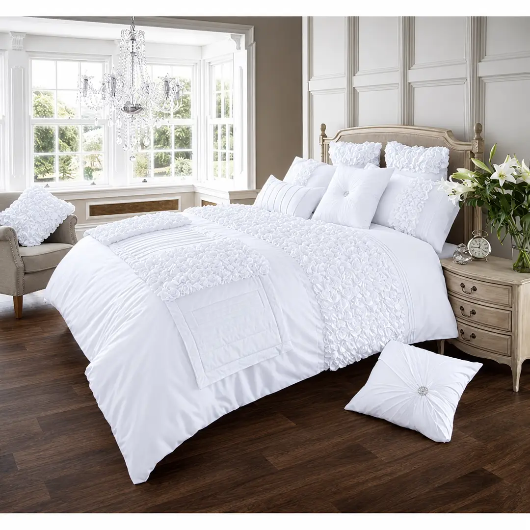 14 Pcs Crystal Cotton Patchwork Bridal Set
