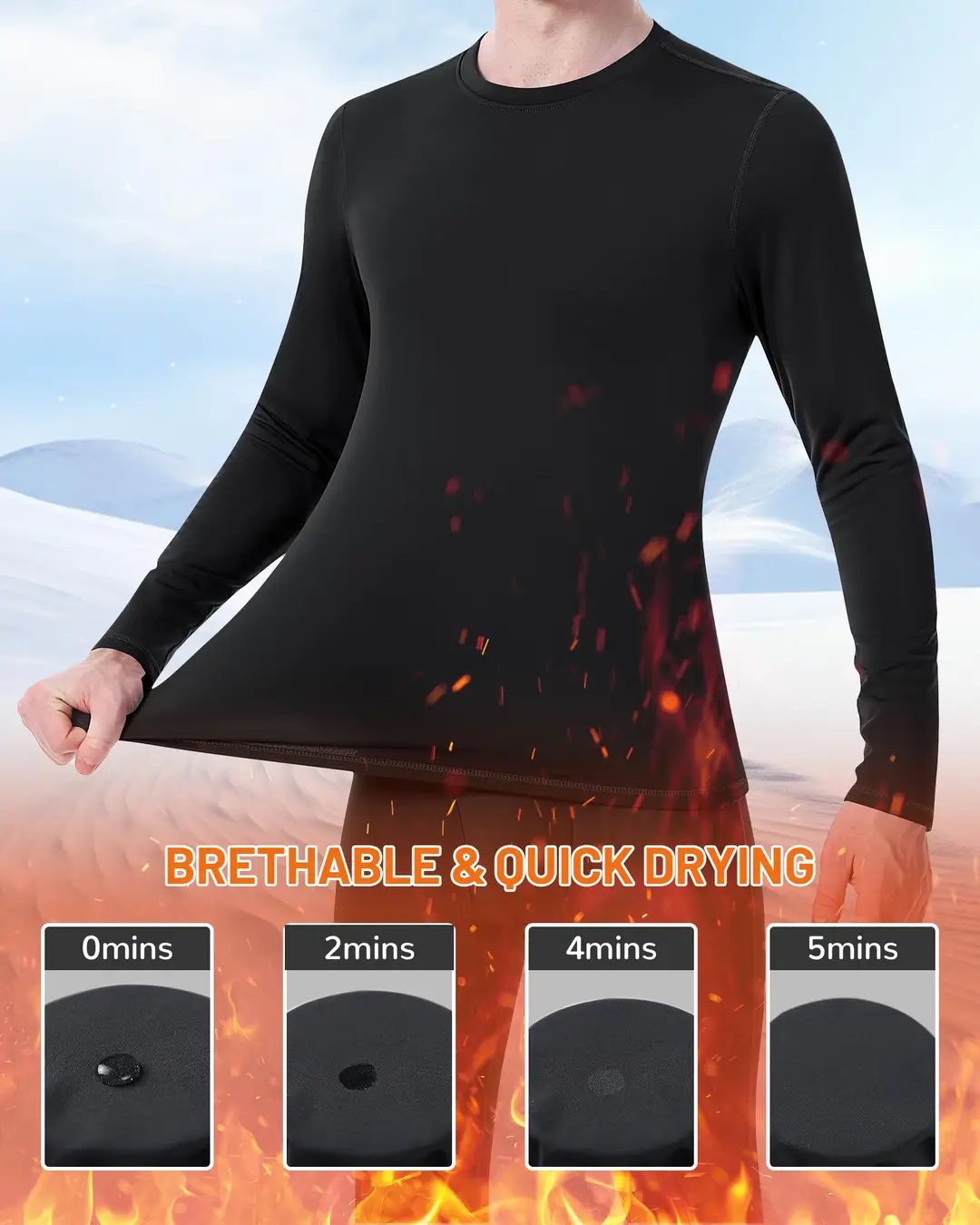 Men's Fleece Thermal Suit