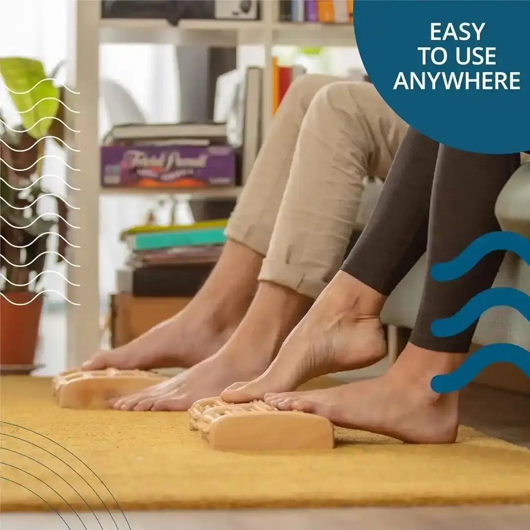 Wooden foot massager Roller, Stress Relief, Health Therapy