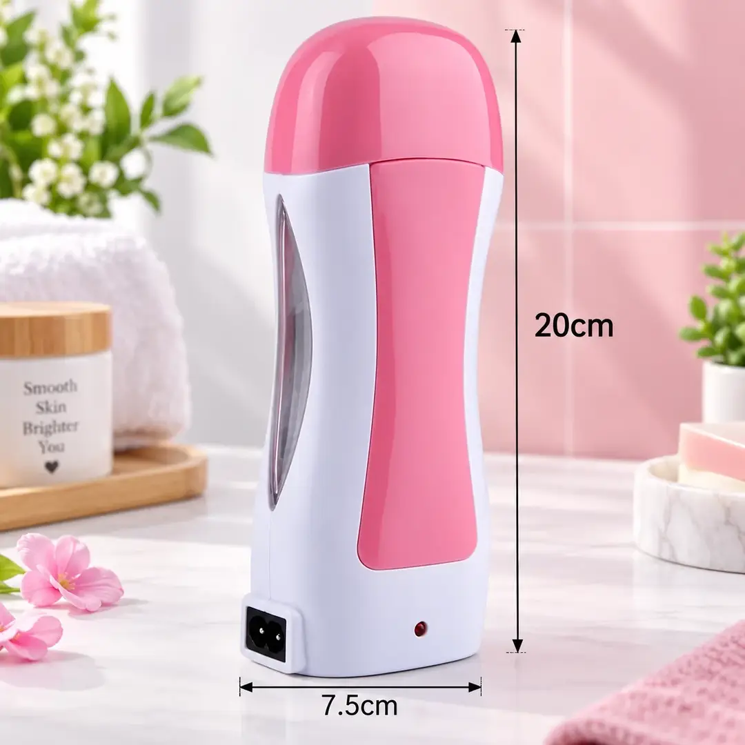 3 In 1 Depilatory Wax Roll On Heater With Refill & Strips