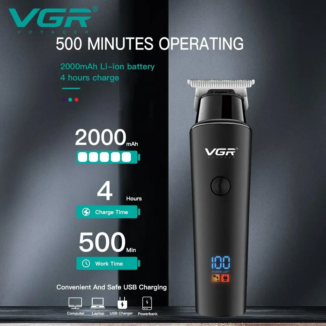 VGR V-937 Professional Electric Hair Trimmer rechargeable