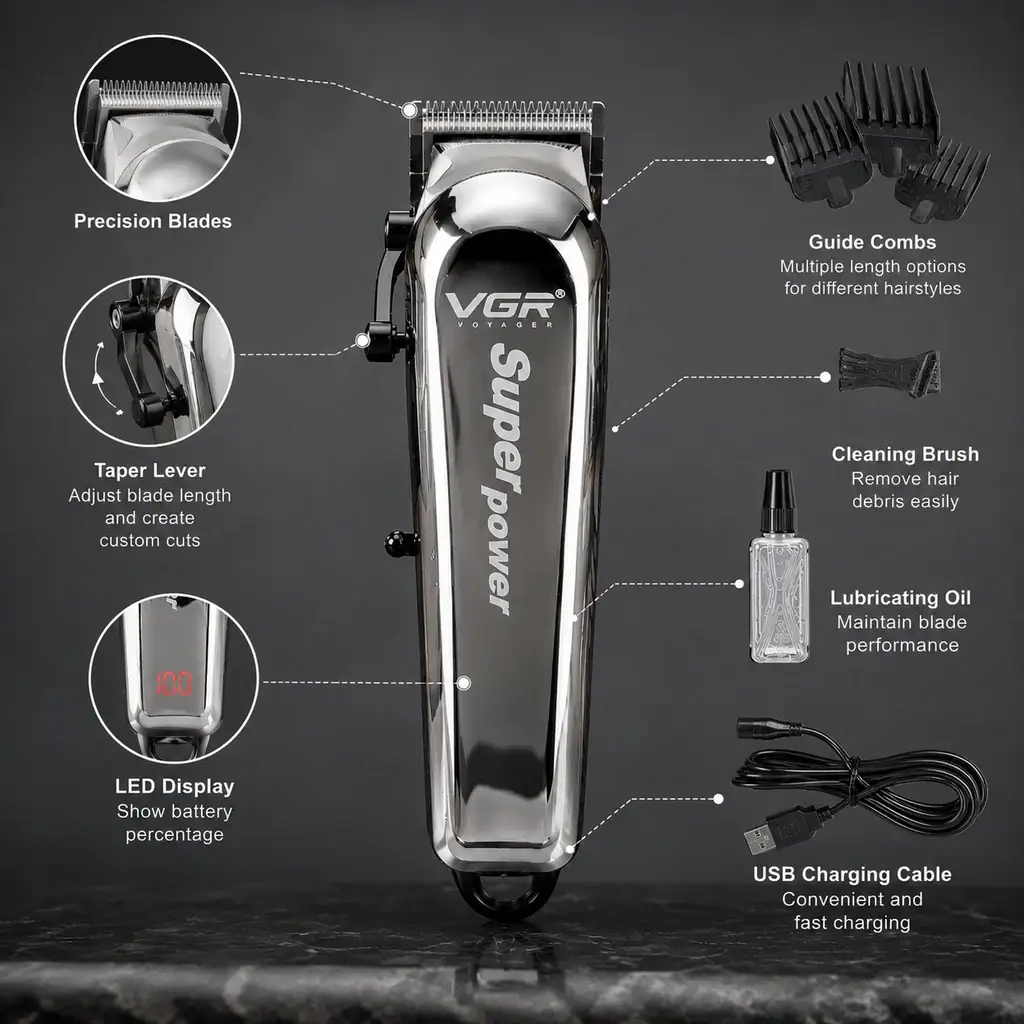 VGR 060 Electric Hair Clipper Professional Trimmer