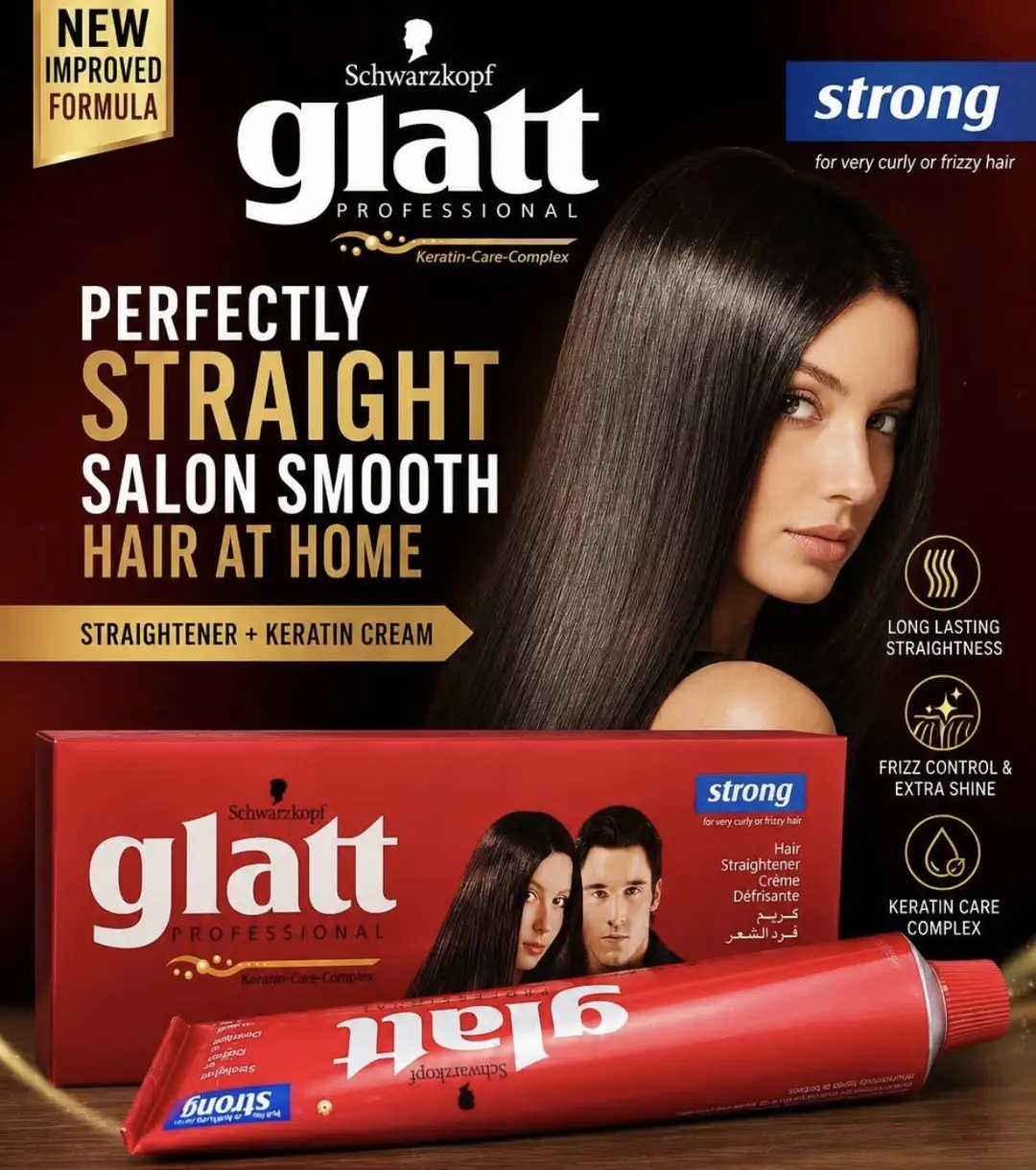 Glatt Professional Strong - Keratin Hair Straighteng Cream