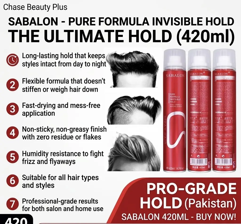 Sabalon Hair Styling Spray-420 ml , pure formula