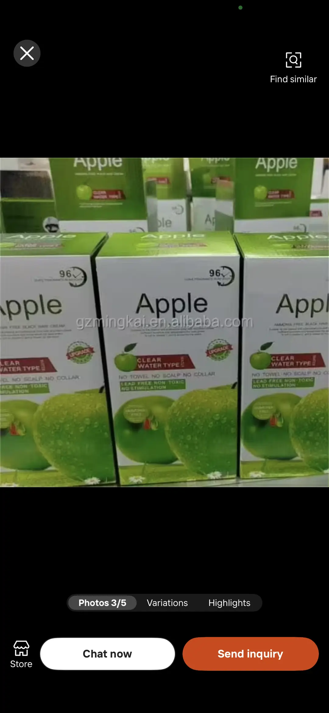 Original Apple Hair Color 1000ml Ammonia free (2 x 500ml)