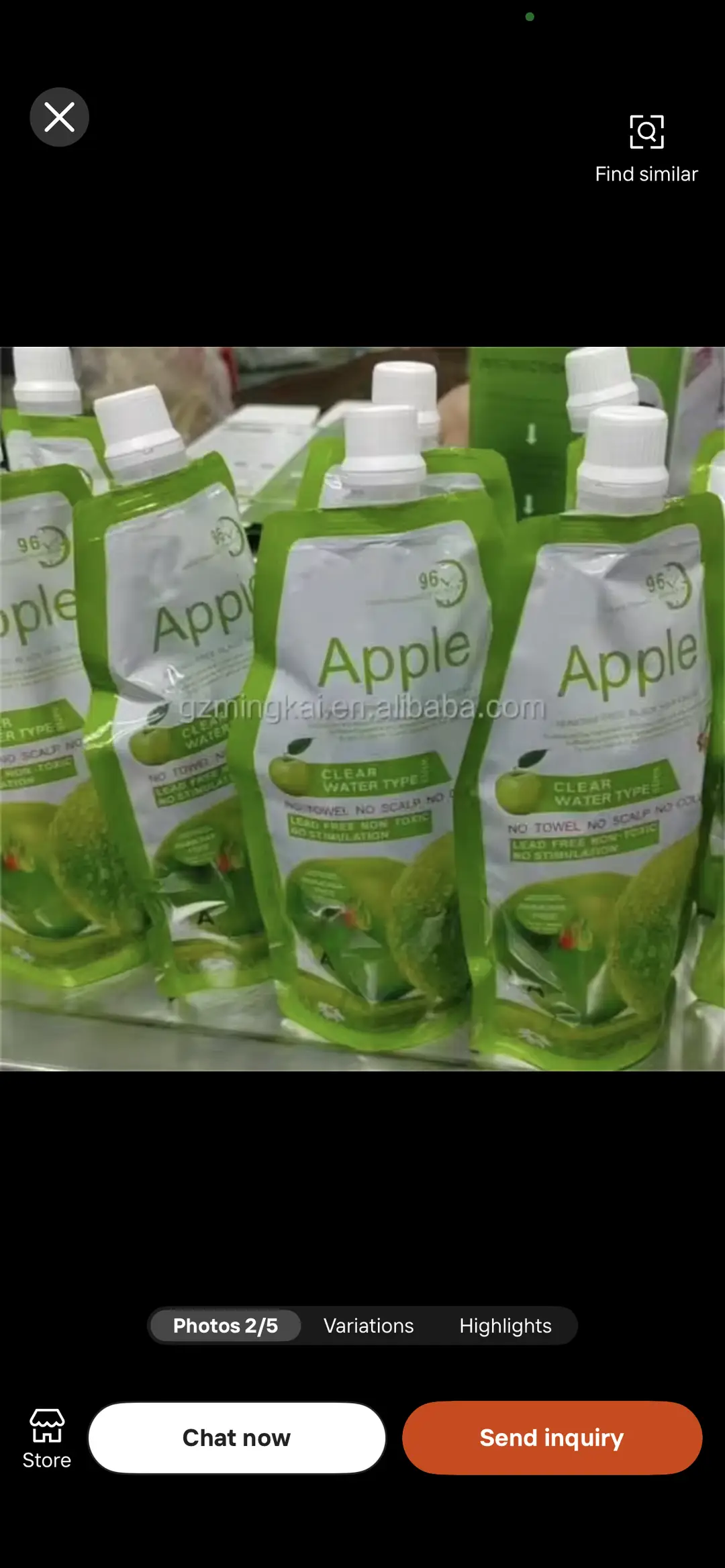 Original Apple Hair Color 1000ml Ammonia free (2 x 500ml)