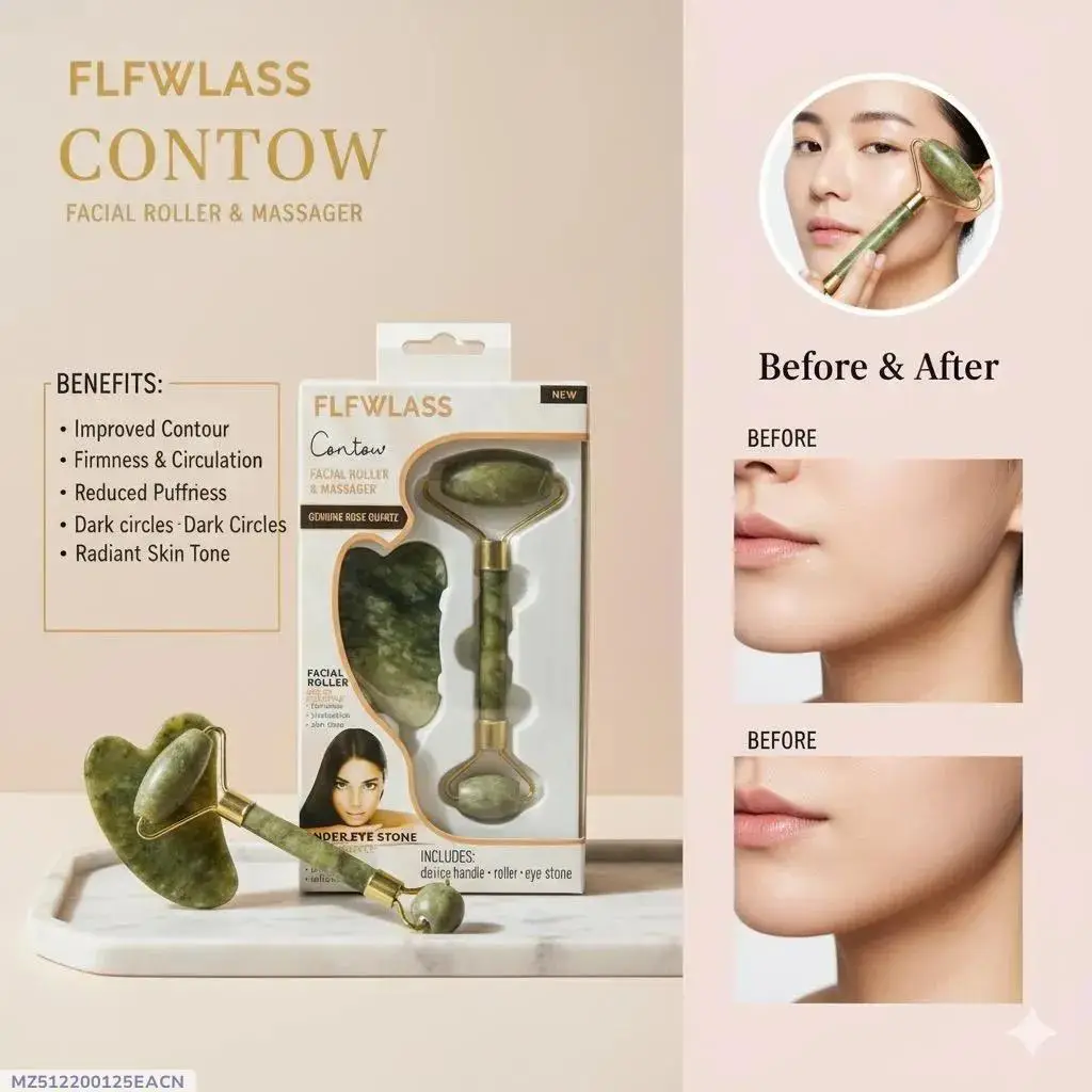 Exfoliator Jade Roller And Gua Sha