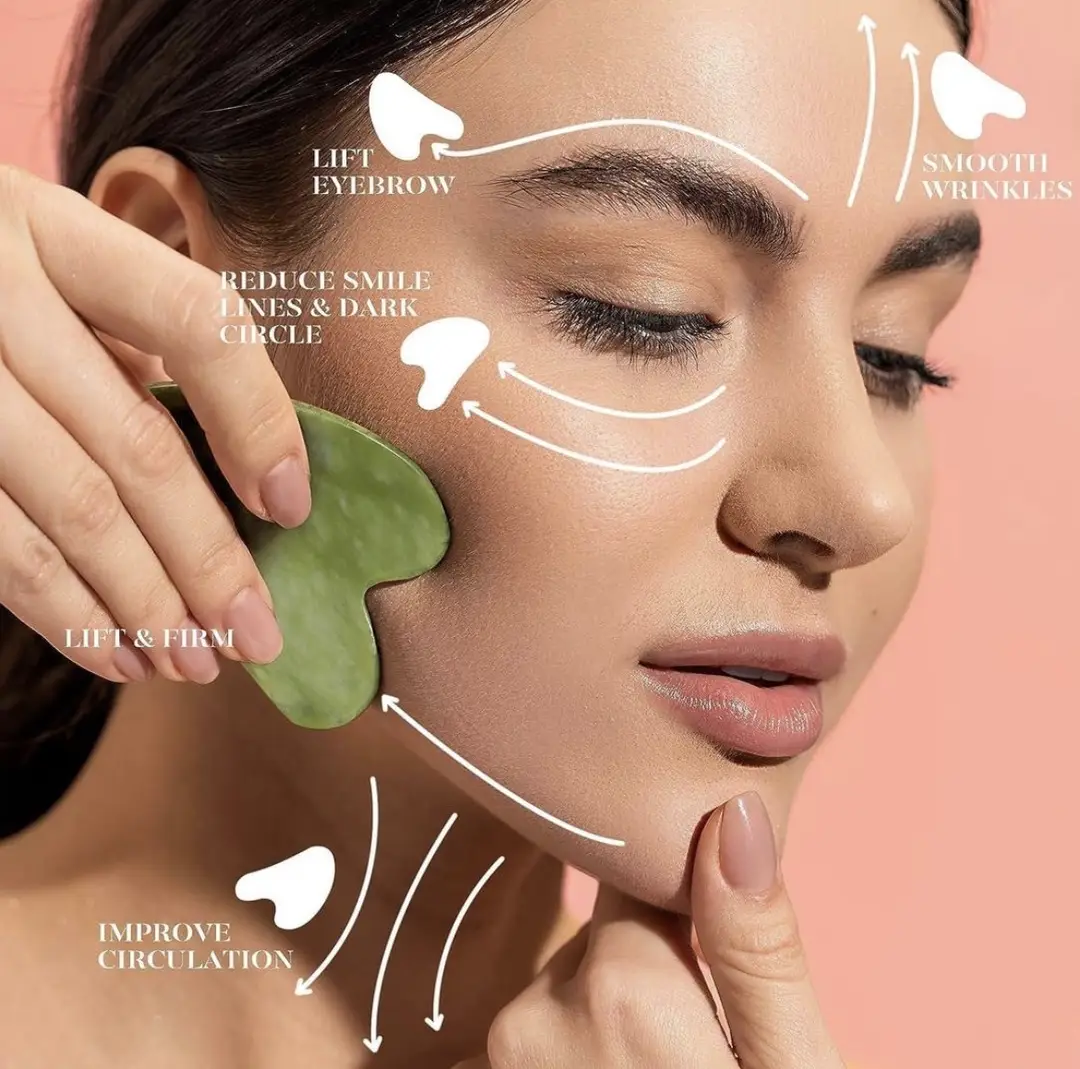 Exfoliator Jade Roller And Gua Sha