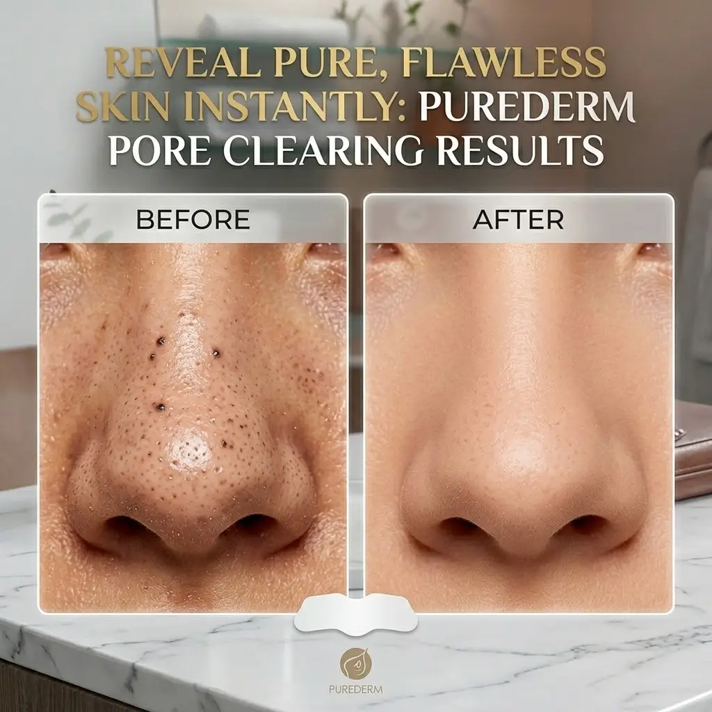 PureDerm Deep Cleansing Nose Strips for Blackheads & Pores