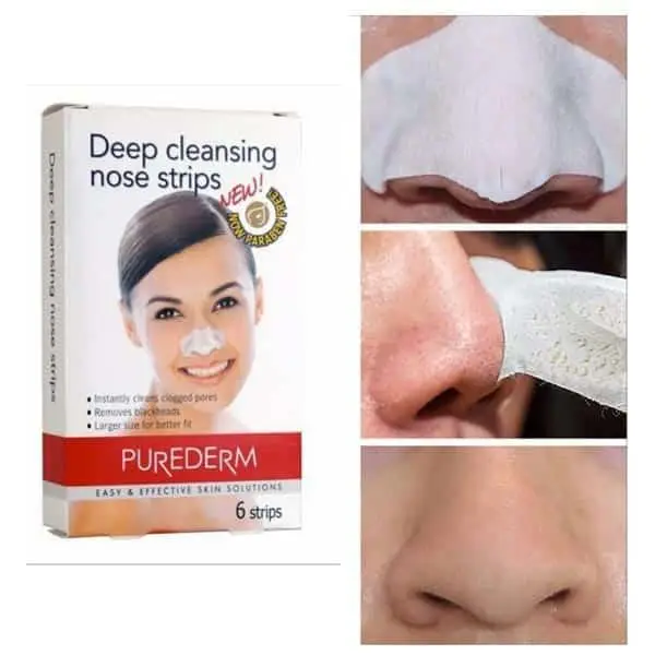 PureDerm Deep Cleansing Nose Strips for Blackheads & Pores