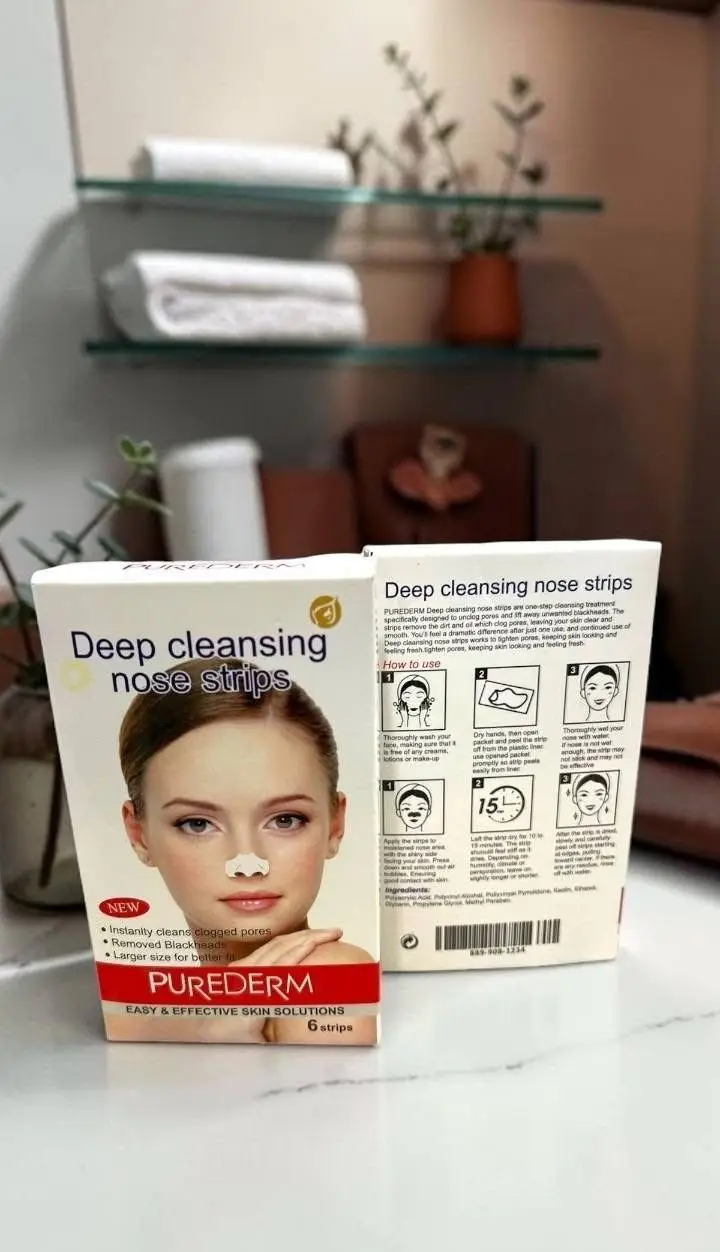 PureDerm Deep Cleansing Nose Strips for Blackheads & Pores