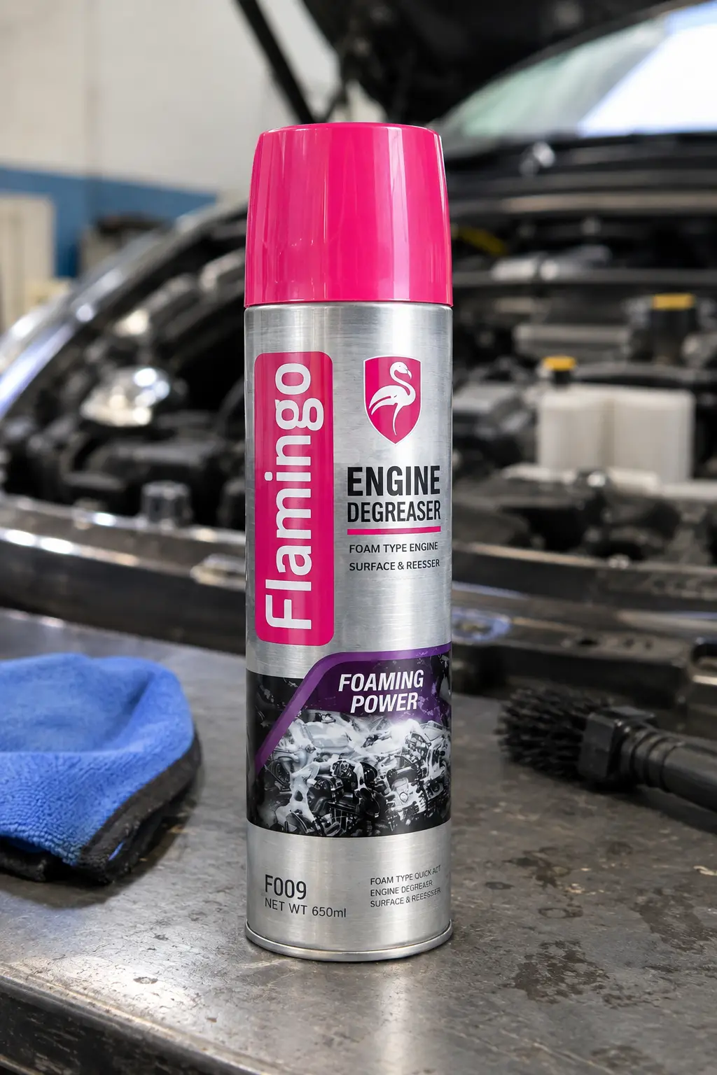 Flamingo Foaming Engine Degreaser Spray 650ml