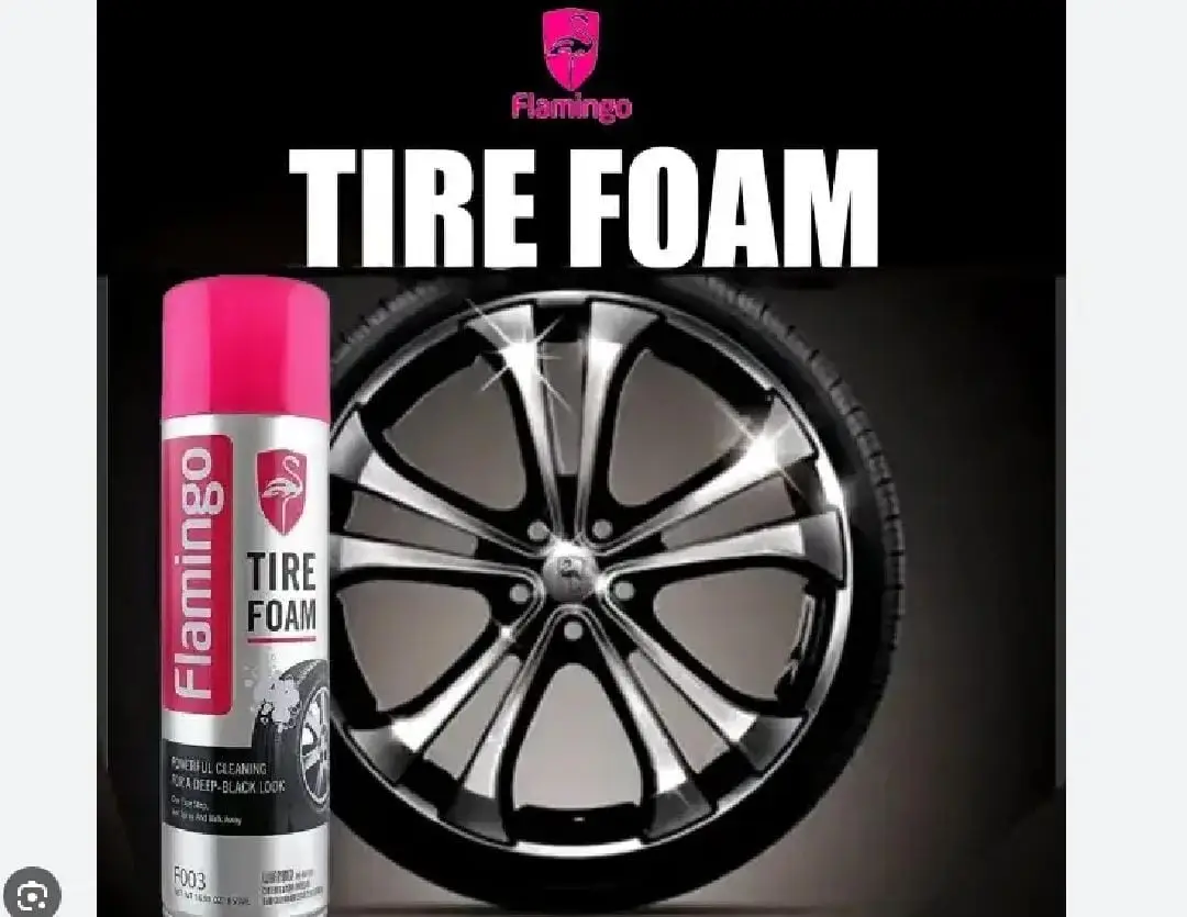 Flamingo Tire Foam Cleaner-Insta Shine 650ml- Wet Look
