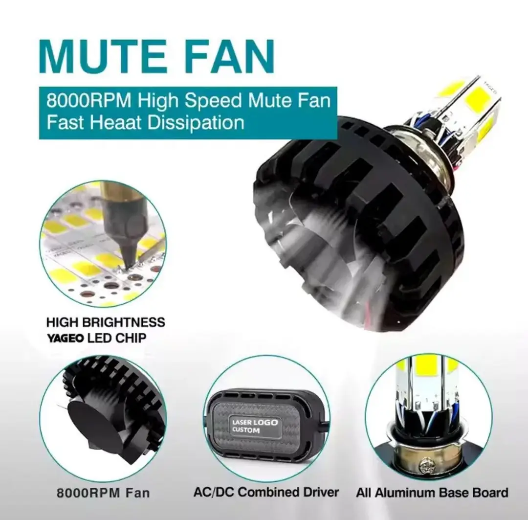 M6 Led For Bike, High, Low, Flesher (White Light)