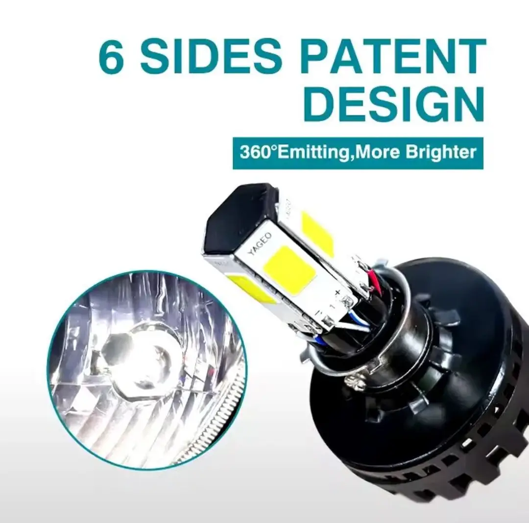 M6 Led For Bike, High, Low, Flesher (White Light)