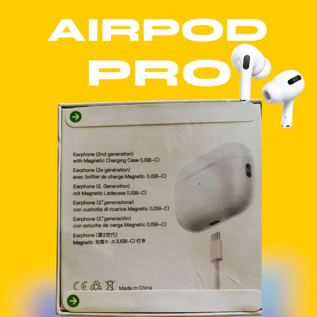 White Airpods pro 2 wireless
