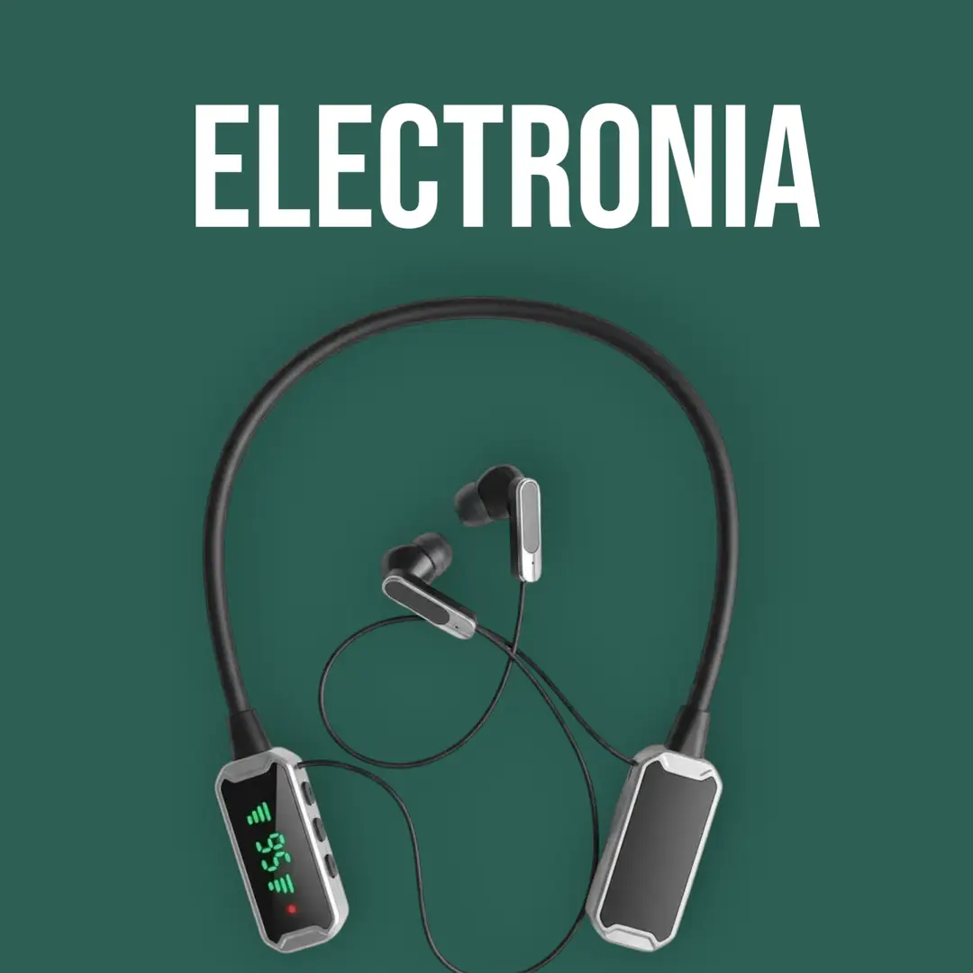 Black Durable  Against Water And Dust Wireless Neckband