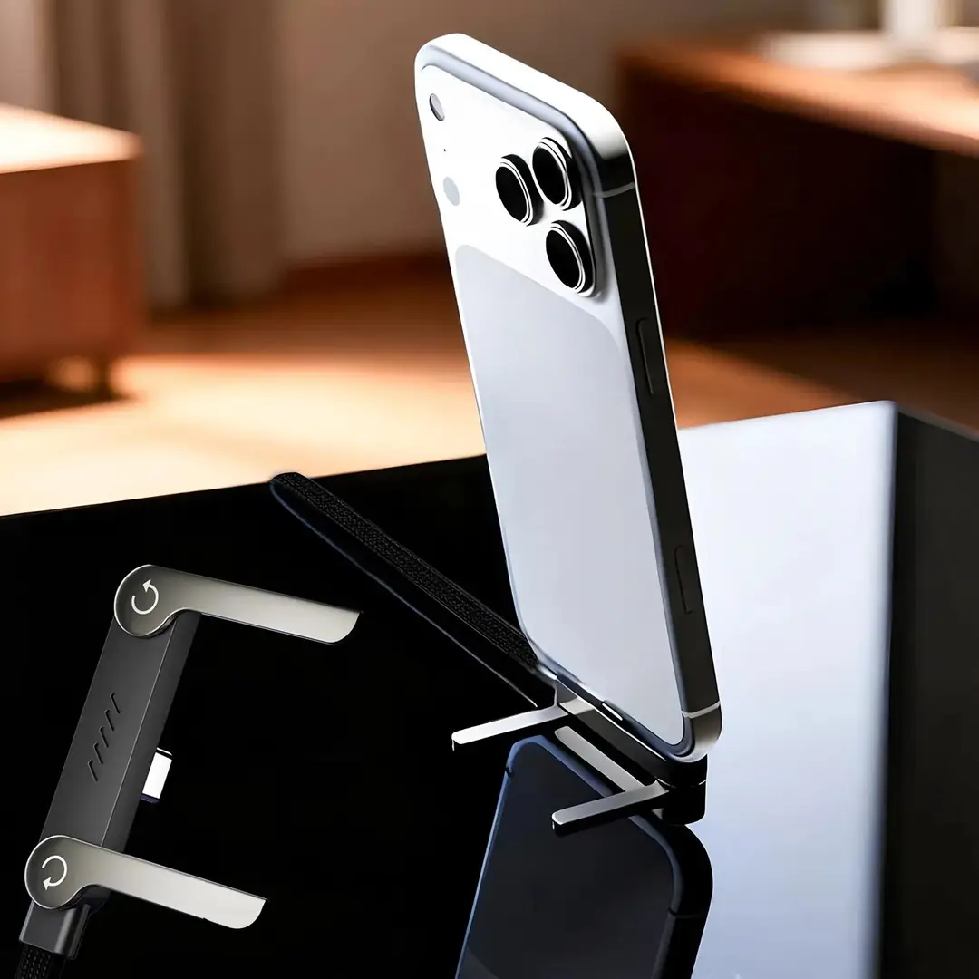Cable 3 in 1 240W C to C Stand Cable Fast Charging Cable