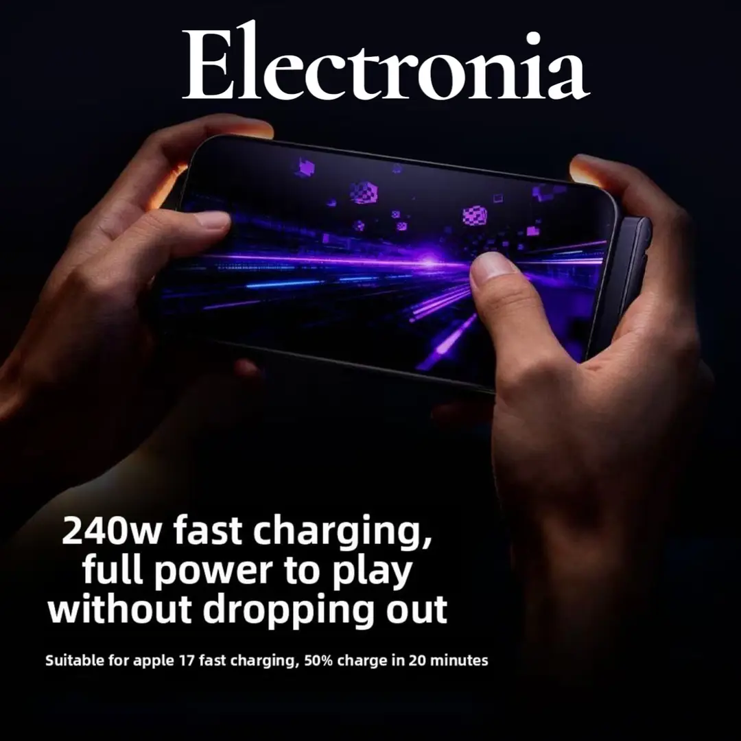 Cable 3 in 1 240W C to C Stand Cable Fast Charging Cable