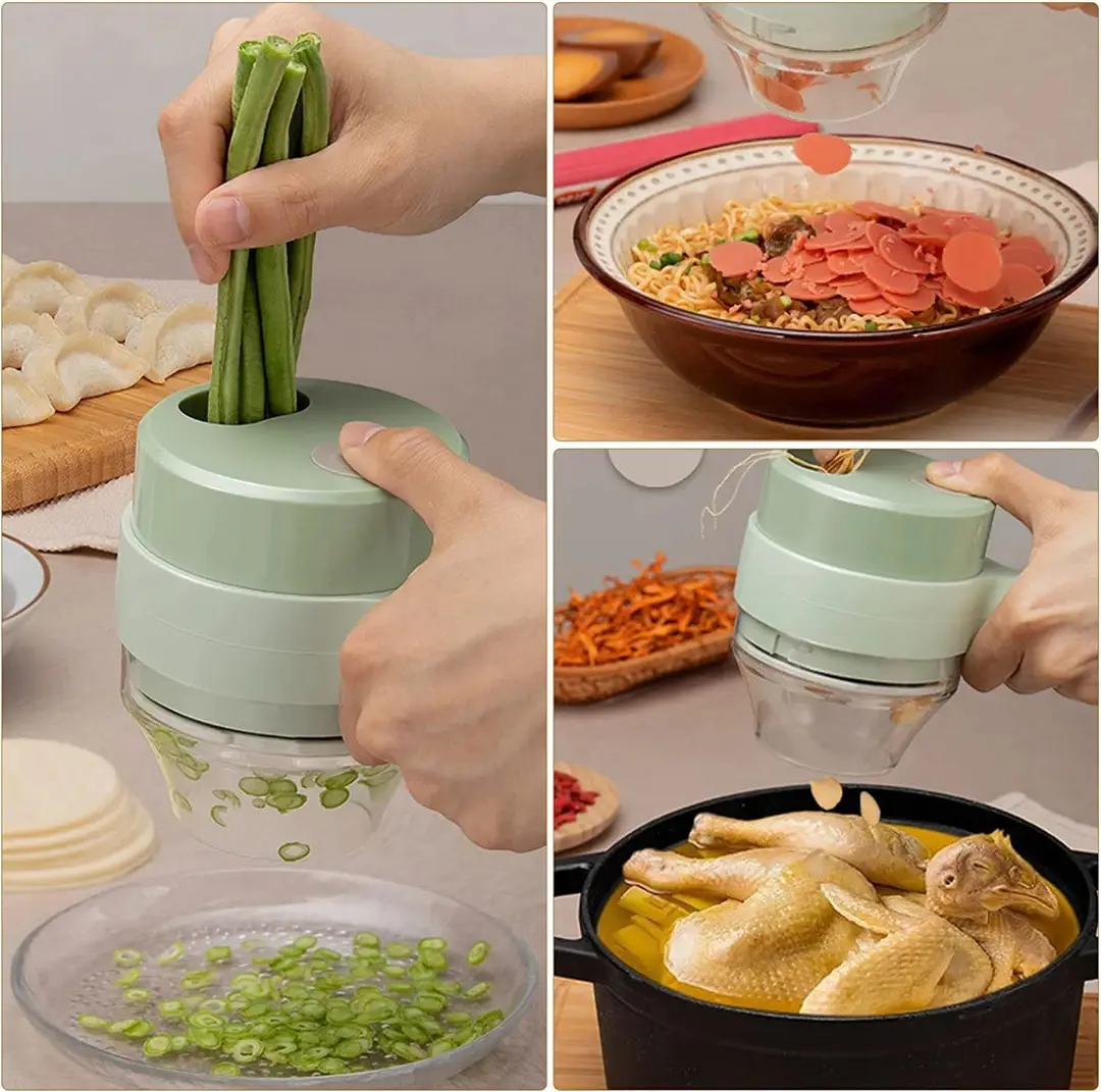 Electric Vegetable Chopper Set