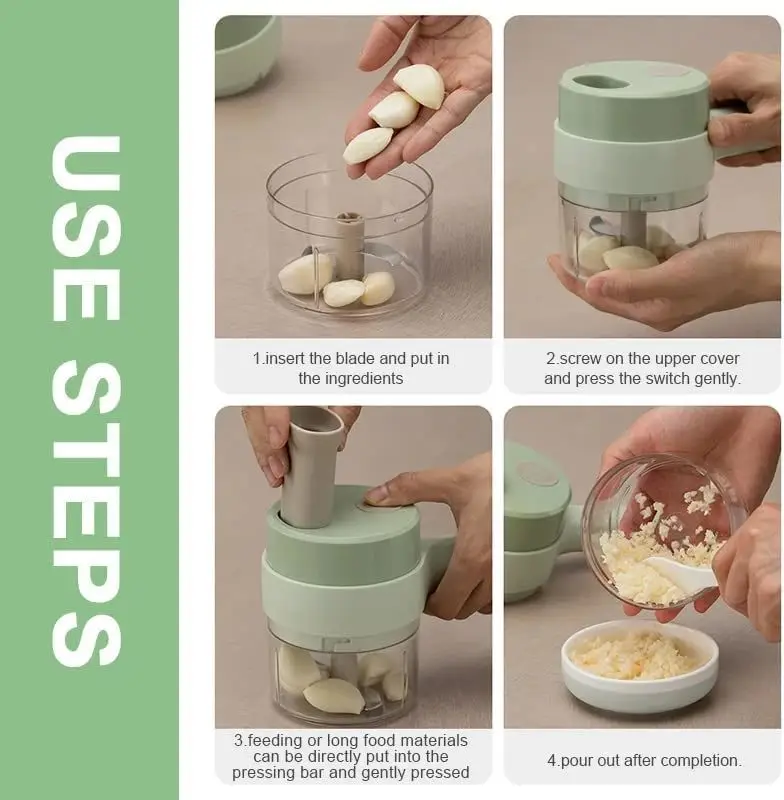 Electric Vegetable Chopper Set