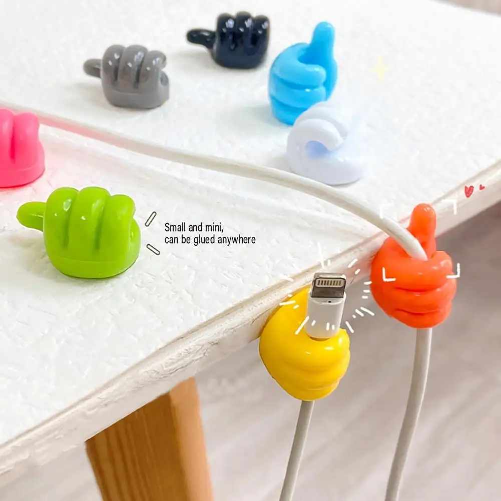 10-Piece Silicone Thumb Wall Hooks