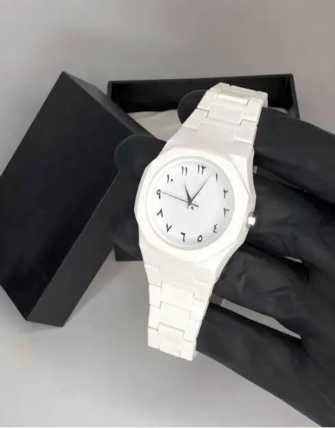 White Aura Wrist Watch Lightweight Fashion Watch