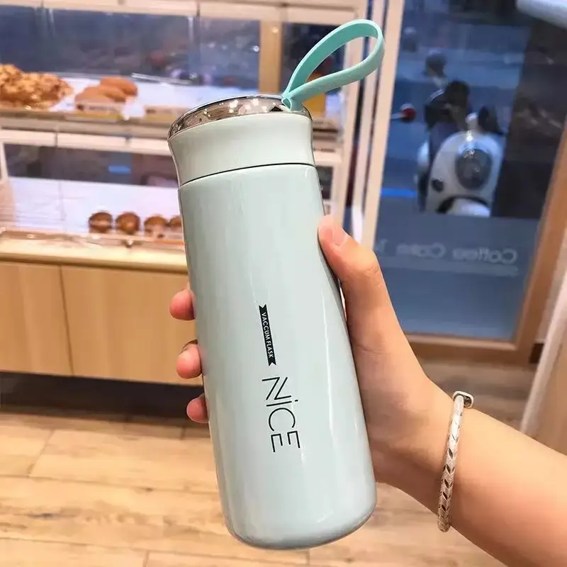 450ml Reusable Glass Water Bottle