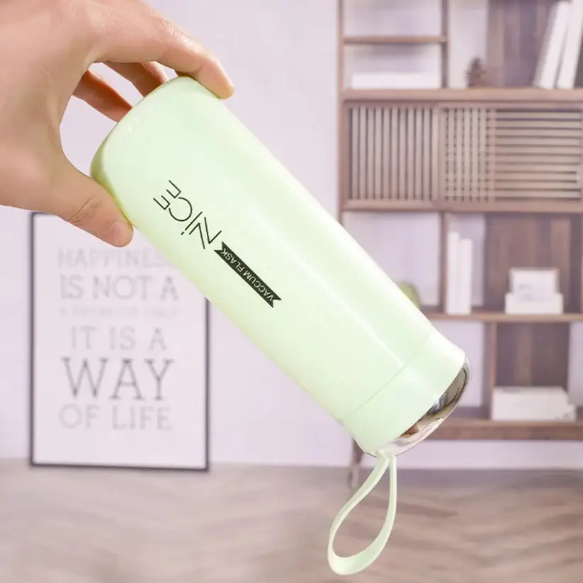 450ml Reusable Glass Water Bottle