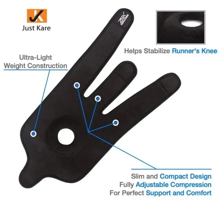 Adjustable Knee Brace with Open Patella