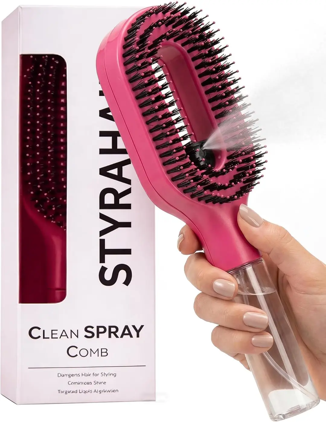 Anti-Static Hair Smoothing Spray Comb for Frizz Control