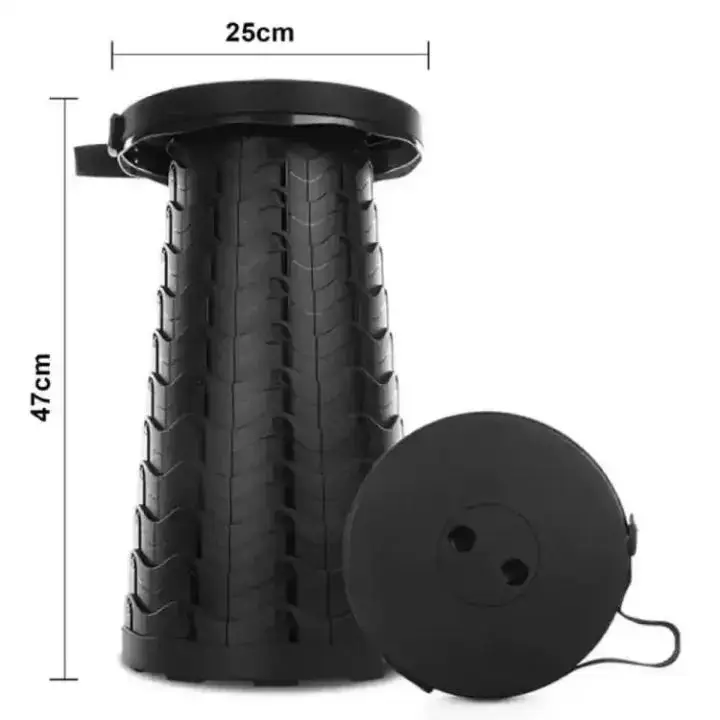 1 Pc ABS Plastic Foldable Camping Chair