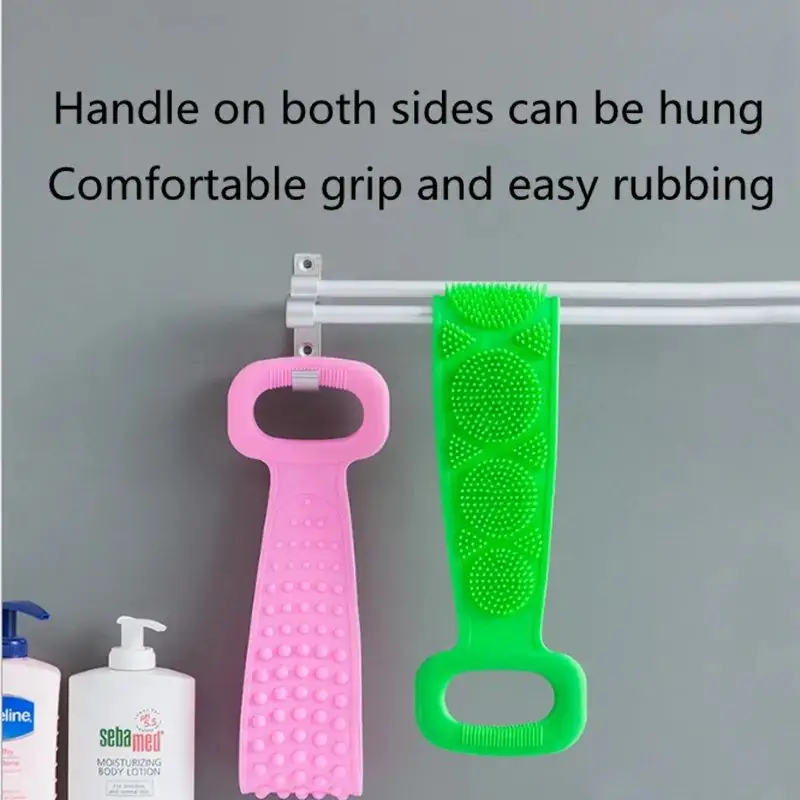 Long Silicone Bath Brush & Body Back Scrubber