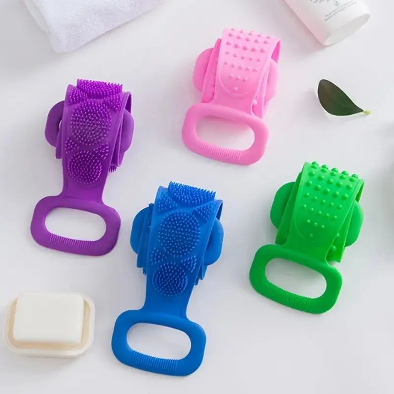 Long Silicone Bath Brush & Body Back Scrubber