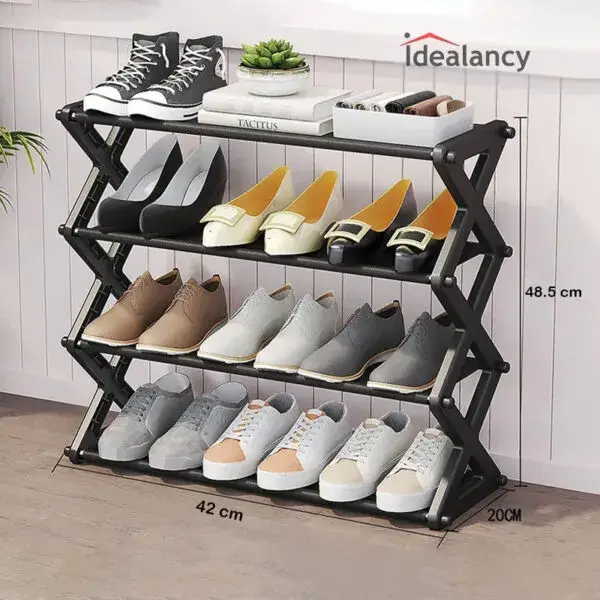 Household Simple Multi 3layer Space saving Xshaped Shoe Rack